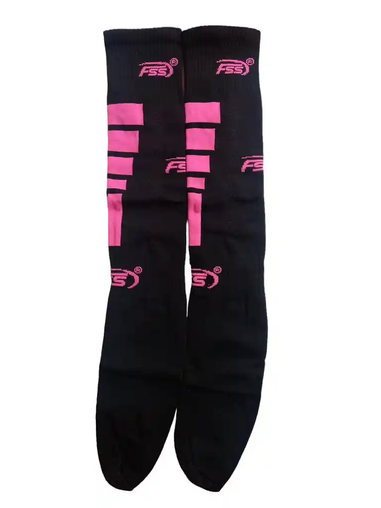 Medias Fútbol Talla: 10-12 Unisex Deportivas Fss - Negro/fucsia