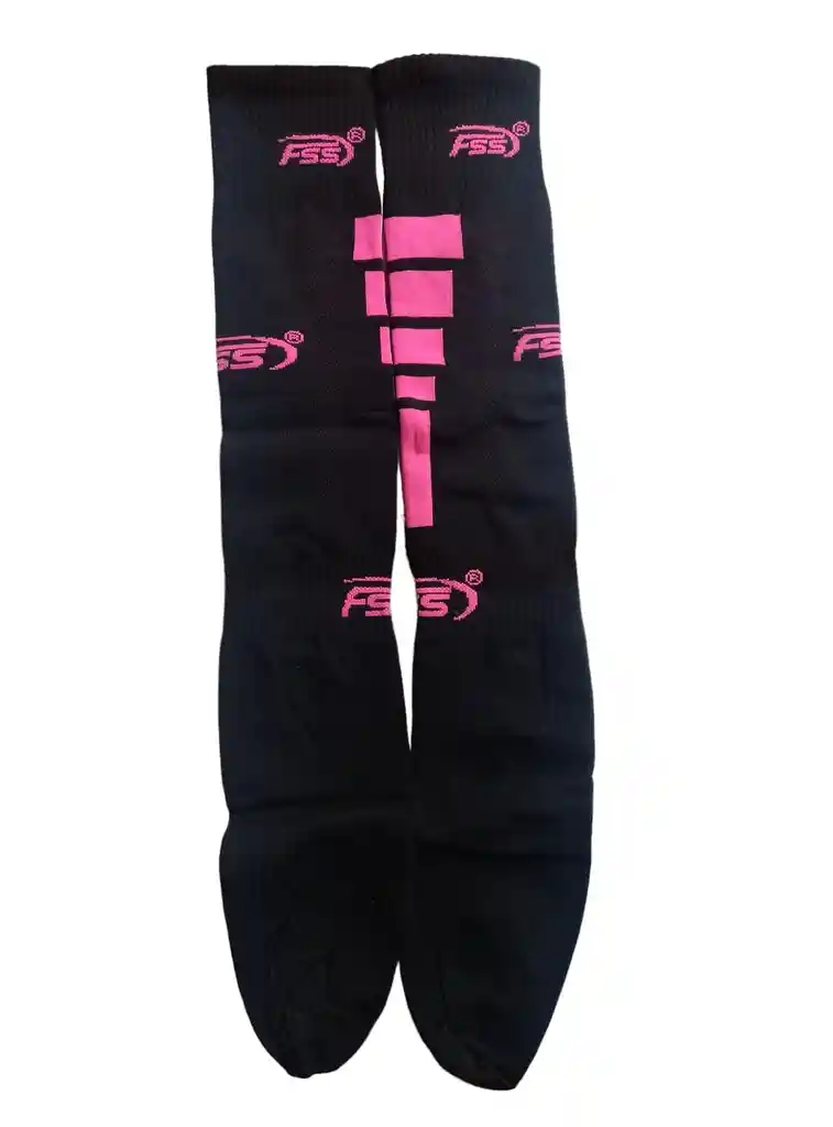 Medias Fútbol Talla: 10-12 Unisex Deportivas Fss - Negro/fucsia