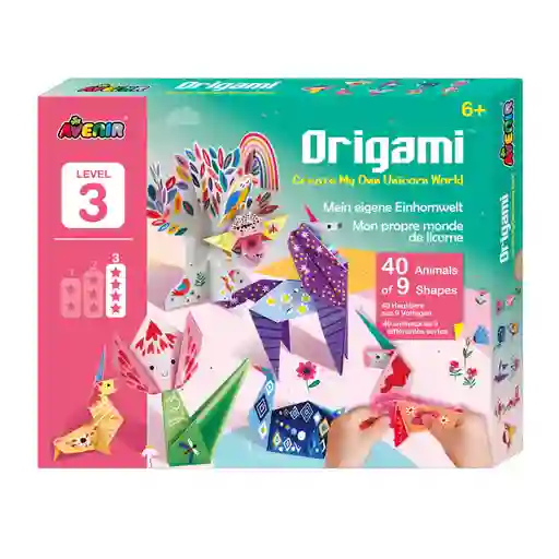 Origami Unicornio Juego De Arte Y Manualidades Niña Niño Lv3