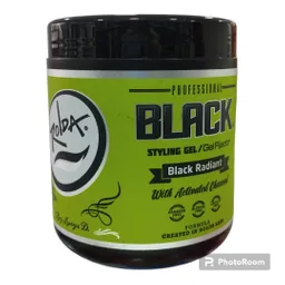 Rolda - Gel Fijador Black, Fijación Extra Fuerte 500gr