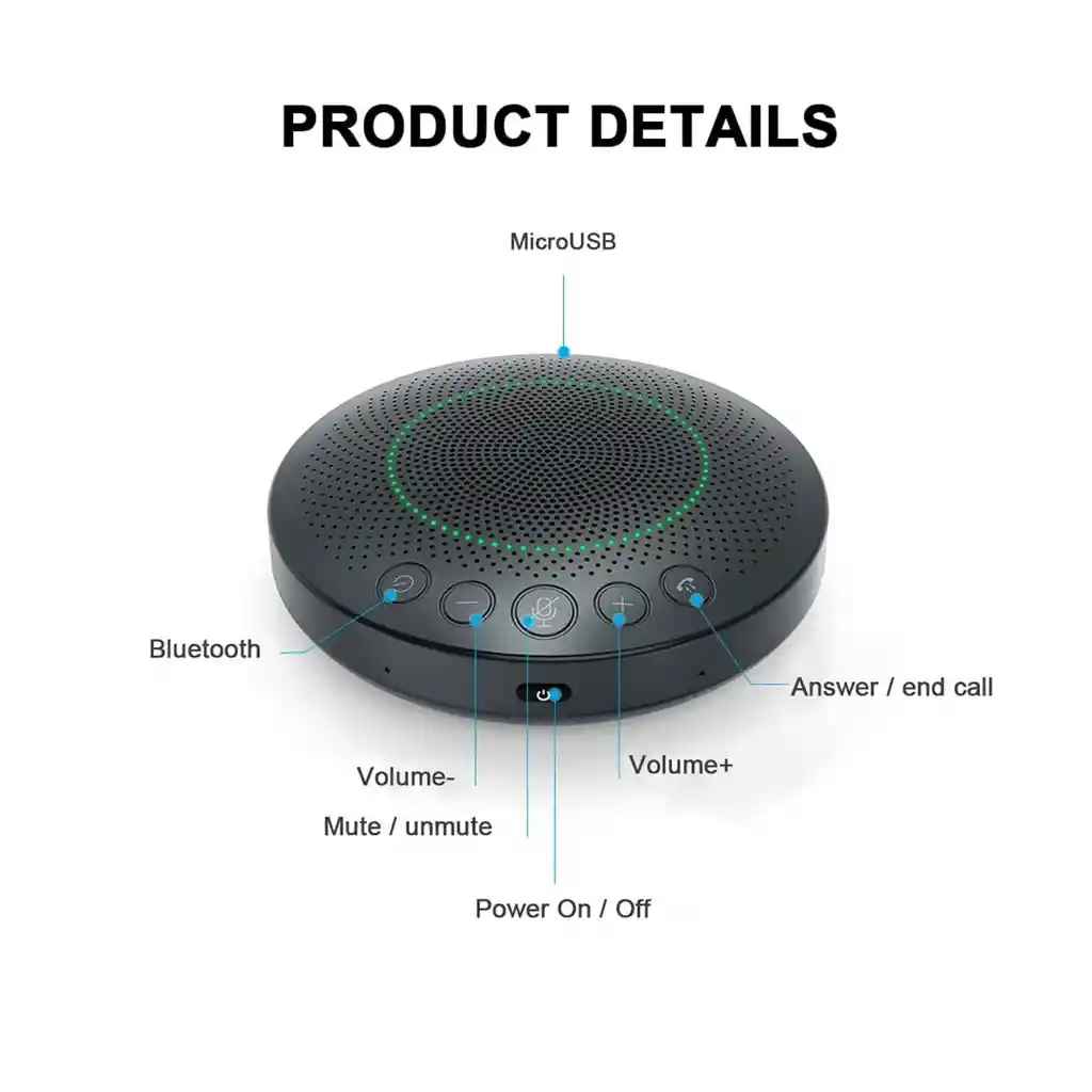 Microfono De Conferencia Inalambrico Bt Joyusing Con Altavoz