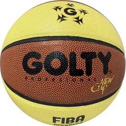 Balón De Baloncesto #7 Golty Profesional Fiba New Cup Pu/naranja-amarillo