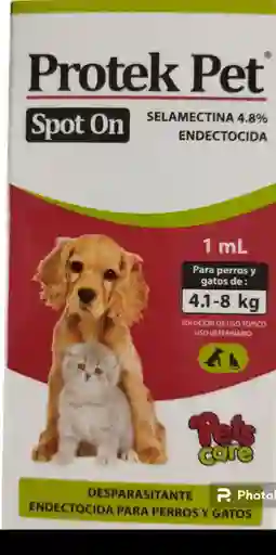 Protek Pet Spot On Endectocida Perros Y Gatoe De 4.1 A 8kg