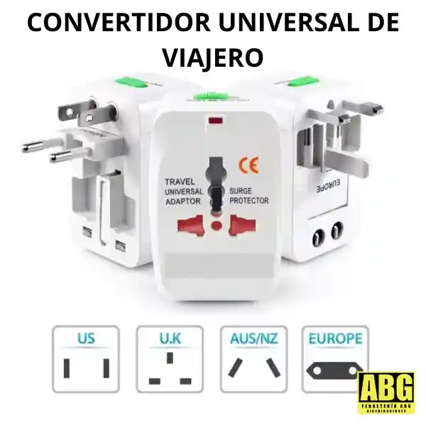 Convertidor Adaptador Universal De Viajero