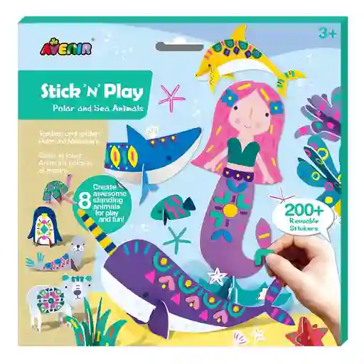 Juego Rompecabezas En 3d Animales Del Mar Stickers Niñas