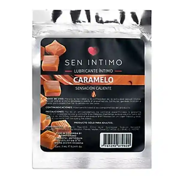 Lubricante Intimo Caliente X 7ml Caramelo