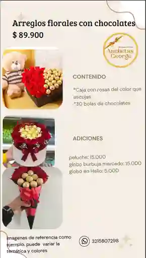 Arreglos Florales Con Chocolate