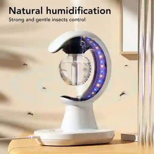 Humidificador Moderno Lámpara Mata Insectos 3 En 1