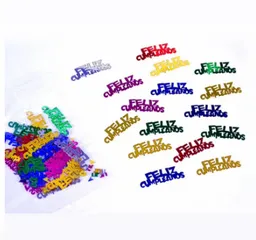 Confeti De Mesa Colores Metalizados Feliz Cumpleaños Regalo, Feliz Dia, Cumpleaños, Amor, Amistad, Con Cariño, Decoracion, Dia Piñateria, Fiesta