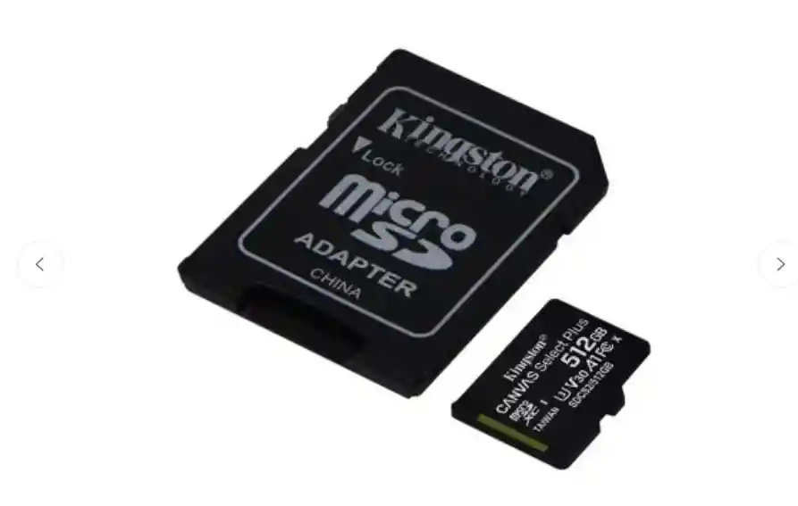 Kingston Micro Sd De 512gb, 100 Mb/seg Canvas Almacenamiento Potente En Tamaño Compacto