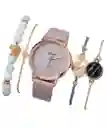 Kit Reloj Lila Para Mujer Reloj Dama Con Pulseras Kit