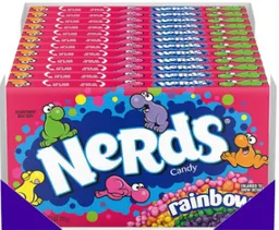 Dulces Nerds Rainbow Caramelo 141g Regalo, Decoración, Fiesta, Amor, Amistad, Piñata, Dulce, Chocolate, Comida