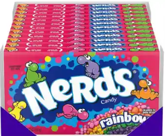 Dulces Nerds Rainbow Caramelo 141g Regalo, Decoración, Fiesta, Amor, Amistad, Piñata, Dulce, Chocolate, Comida