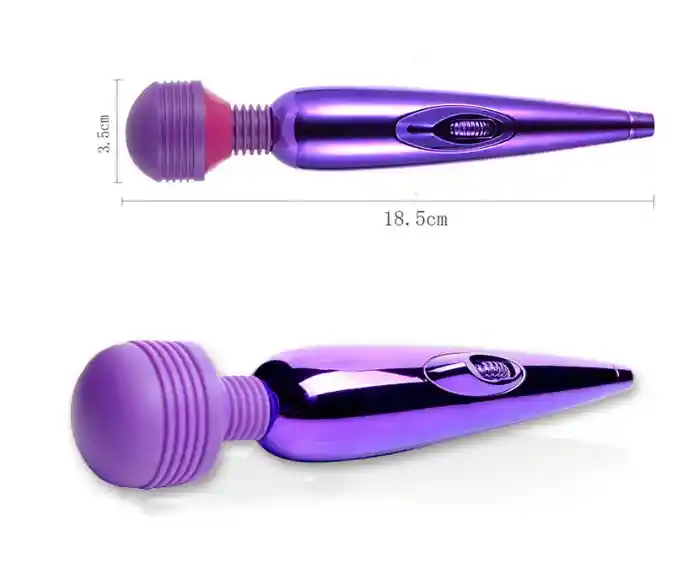 Vibrador Wanache Metalizado Recargable Masajeador