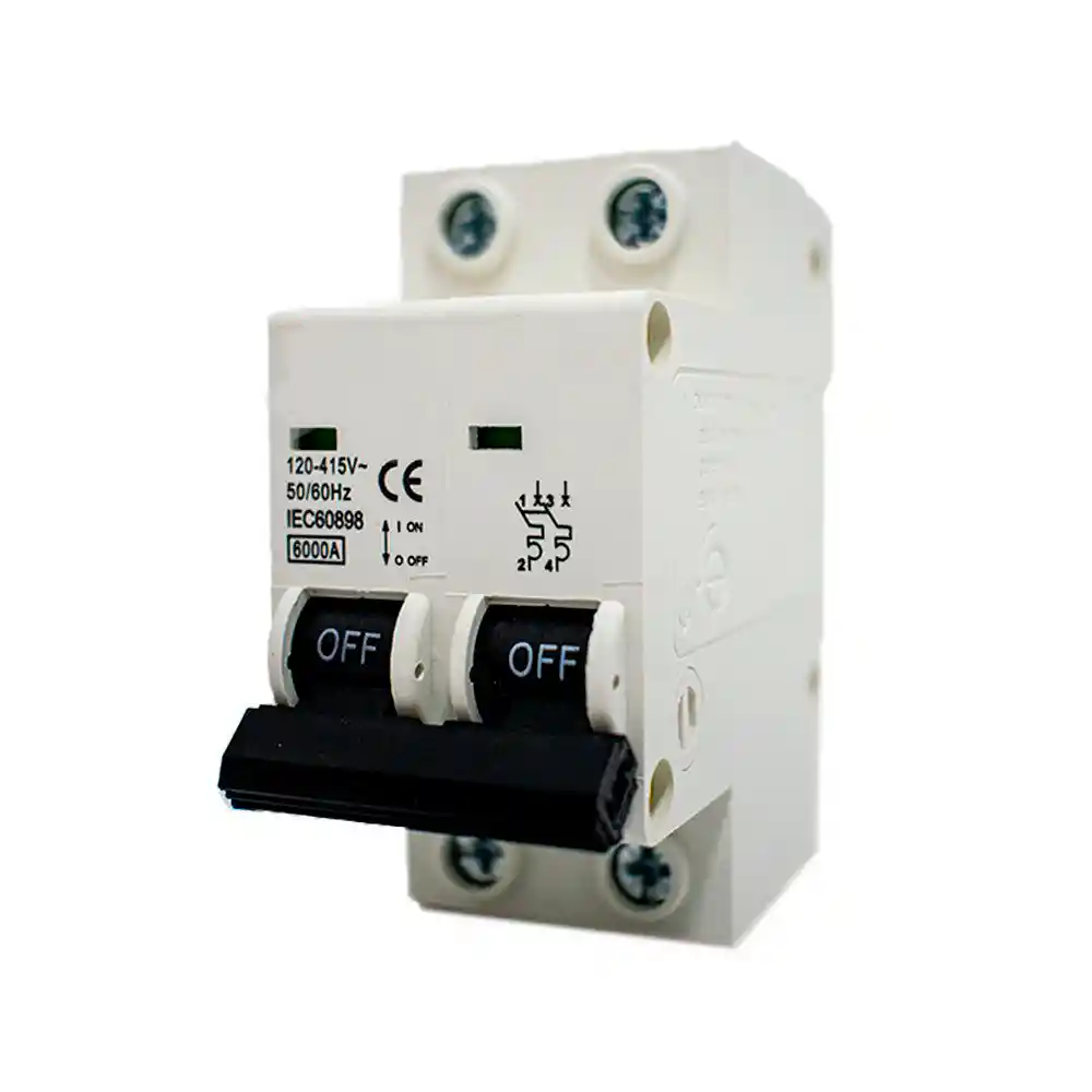 Taco Riel 2x63 Amp Multimarca Breaker