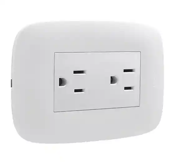 Toma Doble Legrand Galica Blanca