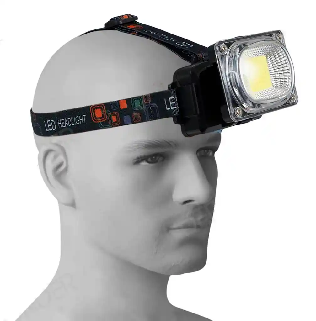 Linterna Frontal Para Cabeza Recargable