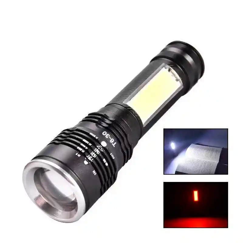 Linterna Led Lampara Cob Recargable Usb