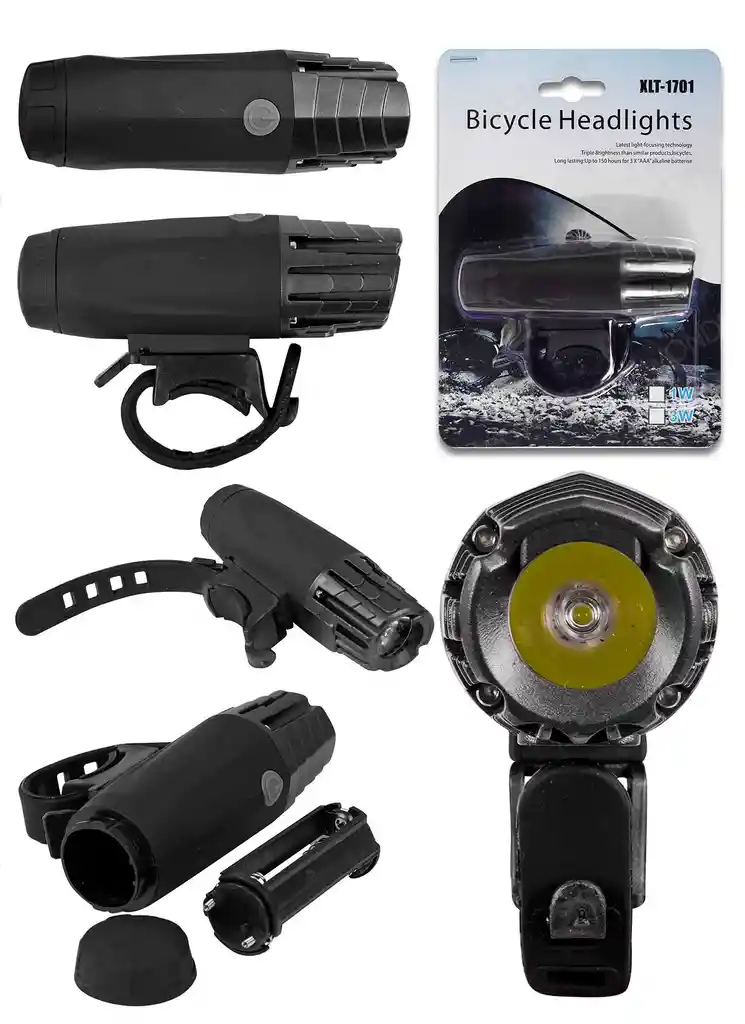 Linterna Para Bicicleta Luz Led Potente Con Soporte