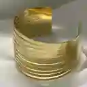 Brazalete Dorado En Acero