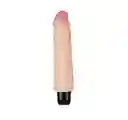 Vibrador Tipo Real Siliconado Vibracion Graduable 23 Cm