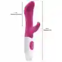 Vibrador Siliconado Punto G Doble Estimulacion 10 Modos De Vibracion