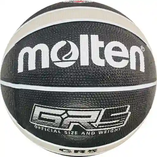 Balón De Baloncesto #5 Molten Bgrx5 12 Paneles, En Caucho/ Negro-gris-ks