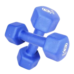 Mancuerna X2 En Neopreno 10lb (hexagonal) Sportfitness