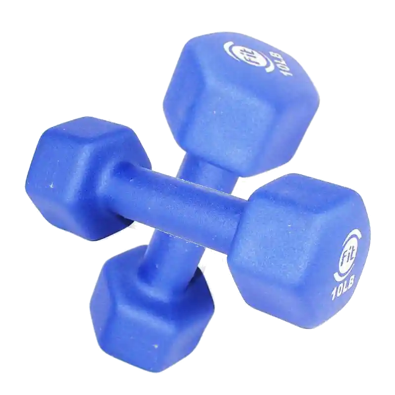 Mancuerna X2 En Neopreno 10lb (hexagonal) Sportfitness