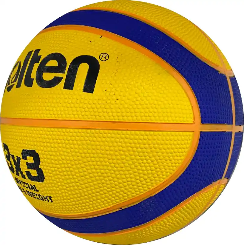 Balón De Baloncesto Molten B33-t2000 3x3, En Caucho/amarillo