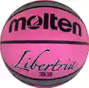 Balón De Baloncesto Molten B33-t2000 Ph Libertria 3x3, En Caucho/rosado