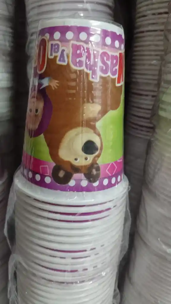 Vasos De Masha Y El Oso