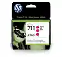 Cartucho De Tinta Hp 711 Magenta 3 Pack 29 Ml