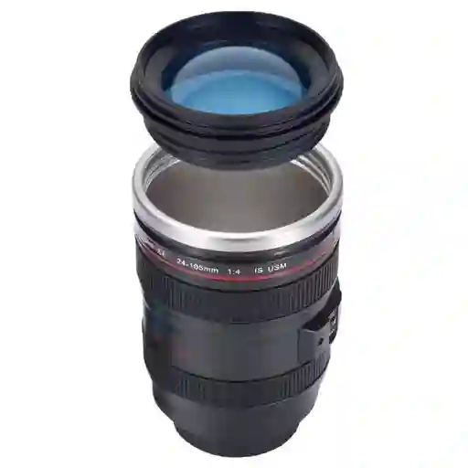 Vaso Mug Lente Camara Termo Antideslizante Taza Pocillo