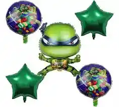 Globos De Las Tortugas Ninja X 5