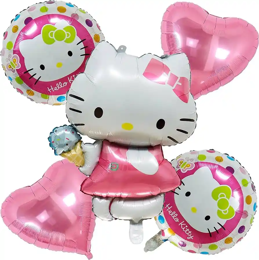 Globos De Hello Kitty X 5