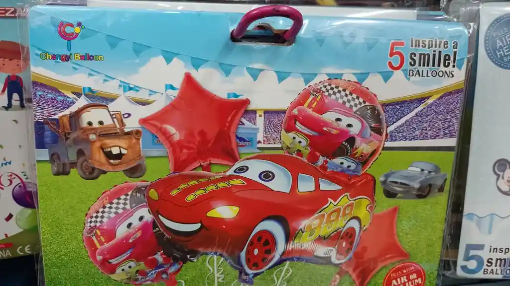 Globos De Cars X5