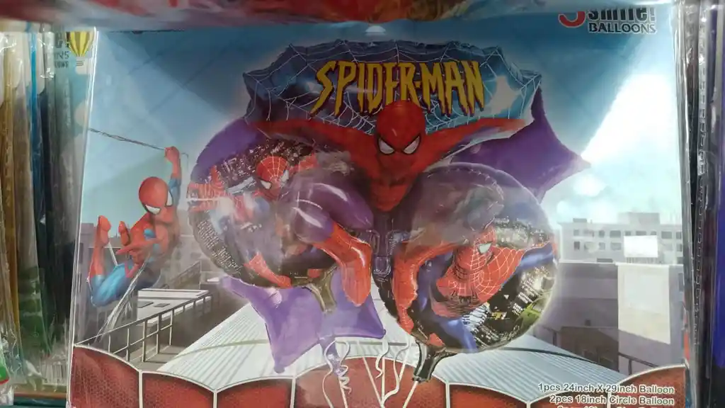 Globos De Spiderman X5