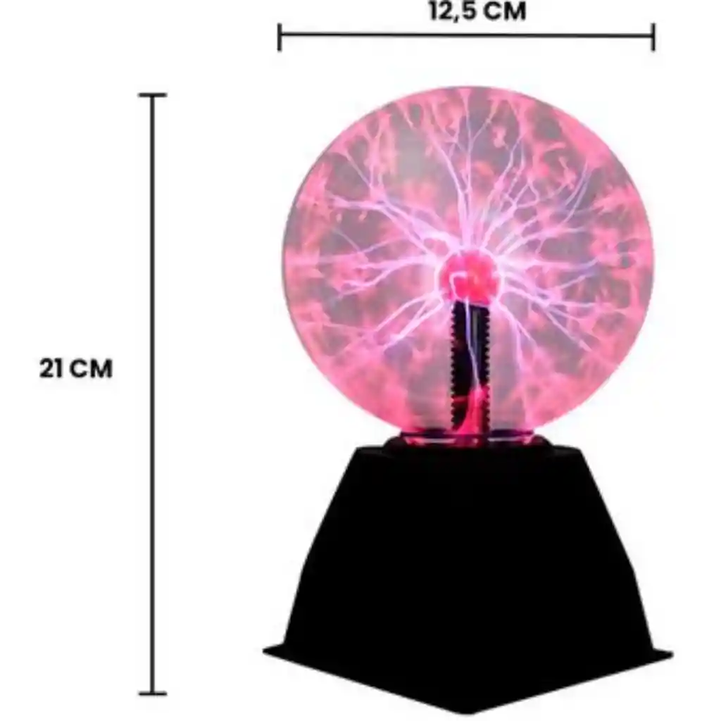 Lampara Plasma Tesla Cristal Mágico Sensible Al Tacto