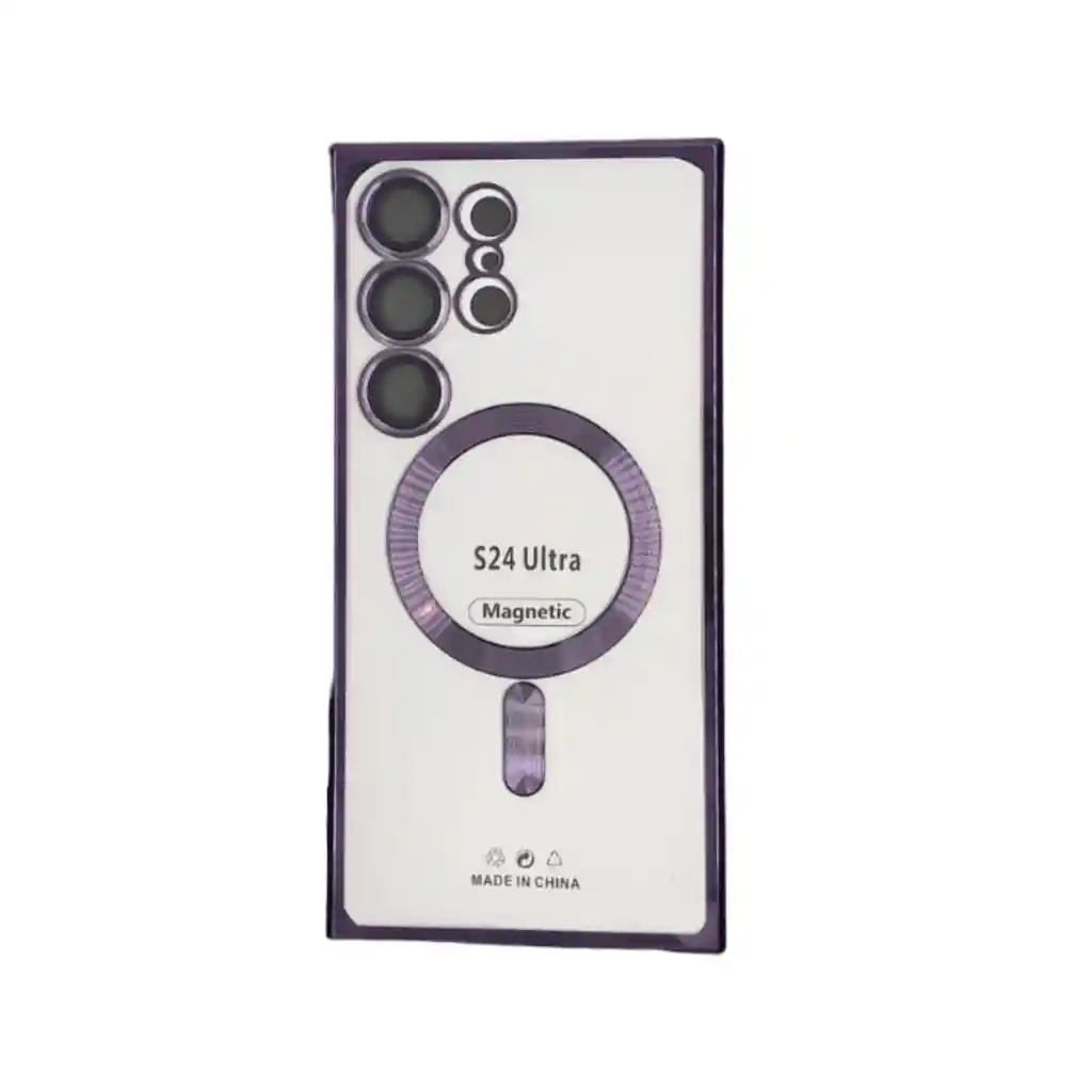 Forro Silicone Magsafe Samsung S24 Ultra Morado