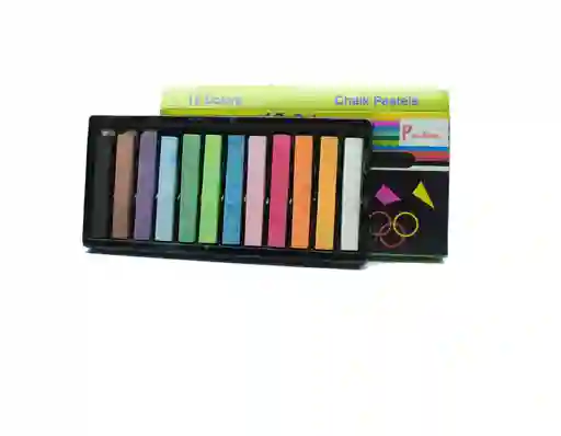 Tiza Pastel Chalk 12 Unidades