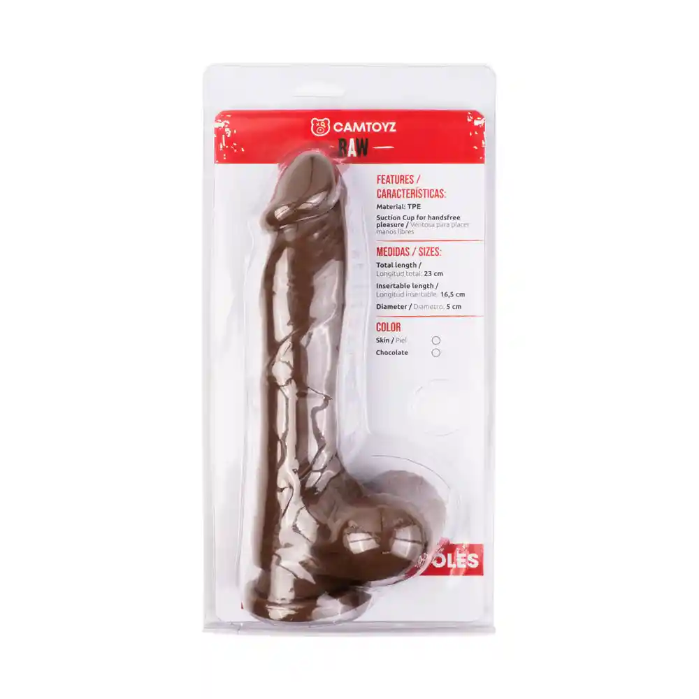 Dildo Nápoles Café 24 Cm Camtoyz