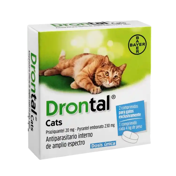 Drontal Gatos Desparasitante Interno Gatos Drontal Cats 2 Tabletas