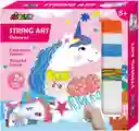 Juego Niños Set De Arte Y Diseño Con Hilos Niñas Unicornios