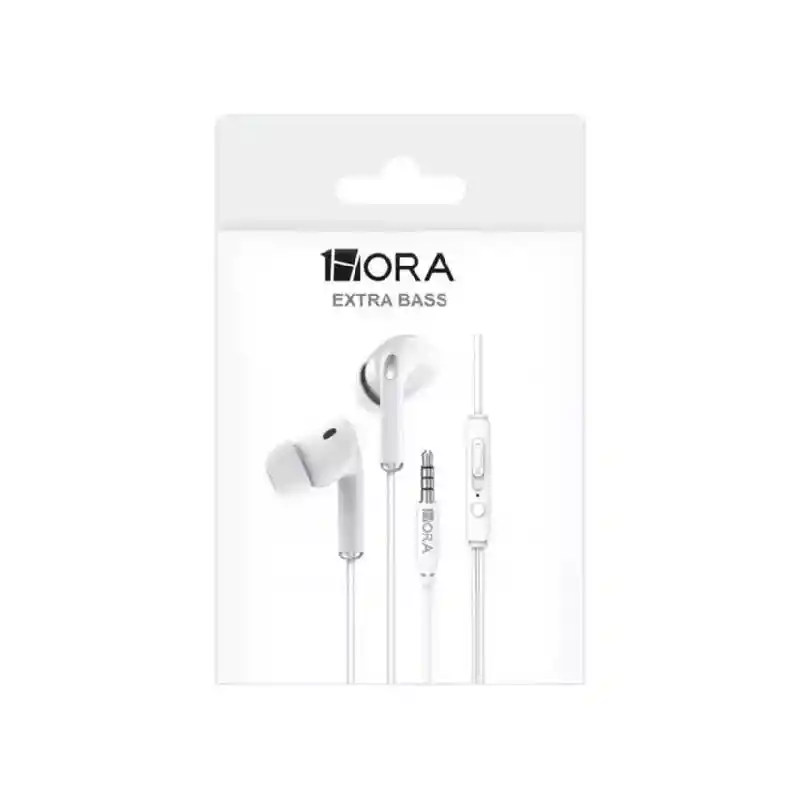 Audifono 1hora 3.5mm Blanco