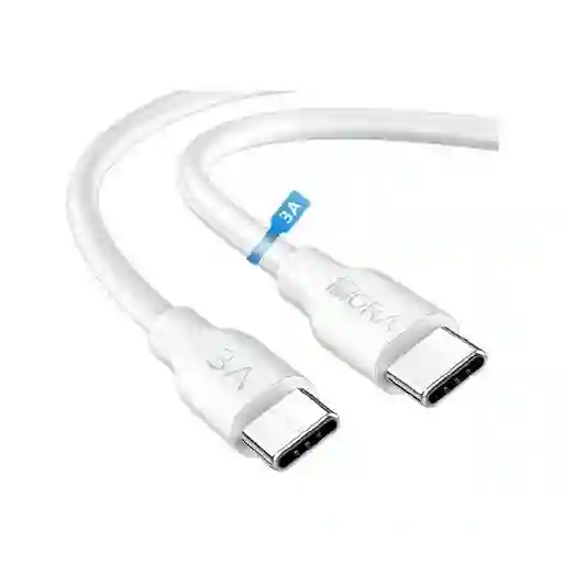 Cable 1hora Tipoc 1m 3a Blanco