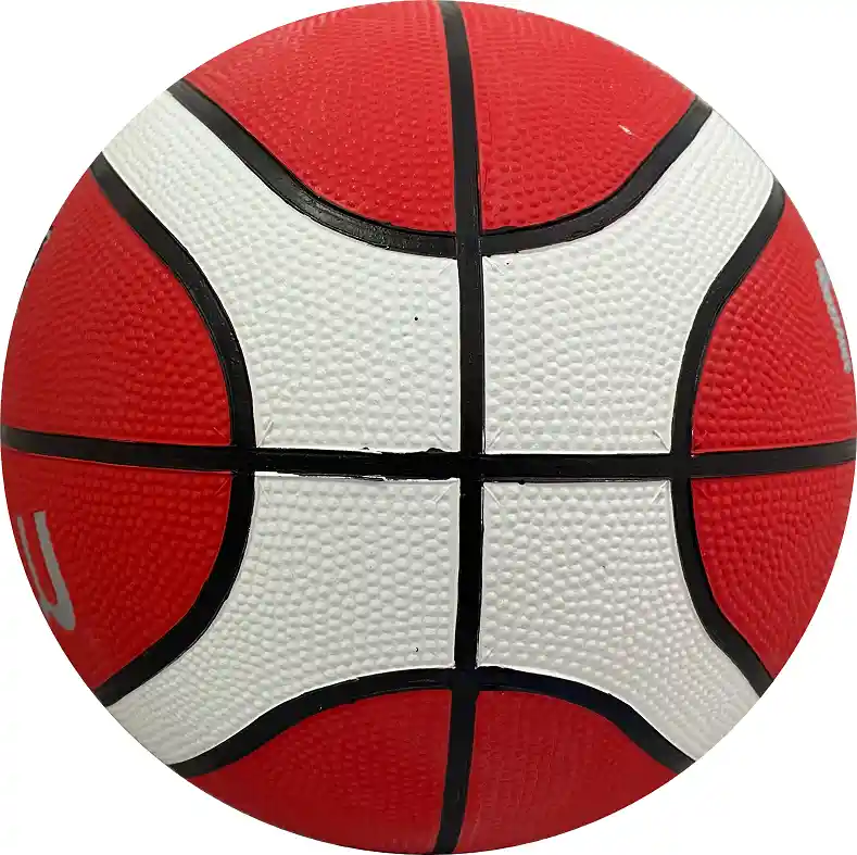 Balón De Baloncesto #6 Molten Bgr6-12 Paneles, En Caucho/ Rojo-blanco-rw