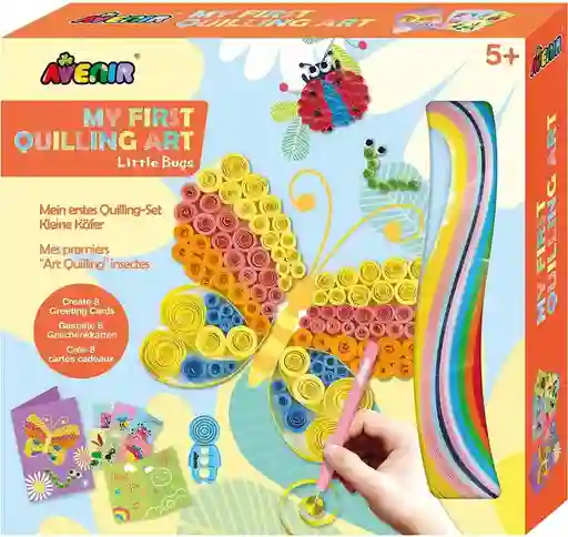 Juego Set De Arte Y Diseño De Tarjetas Con Papel Mariposas