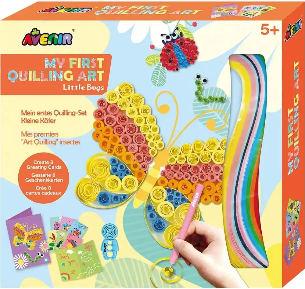 Juego Set De Arte Y Diseño De Tarjetas Con Papel Mariposas