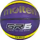 Balón De Baloncesto #6 Molten Bgr6-12 Paneles, En Caucho/ Morado-amarillo-vy